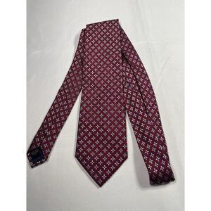 Henry Jacobson‎ Red Hand Made 100% Silk Men's Neck